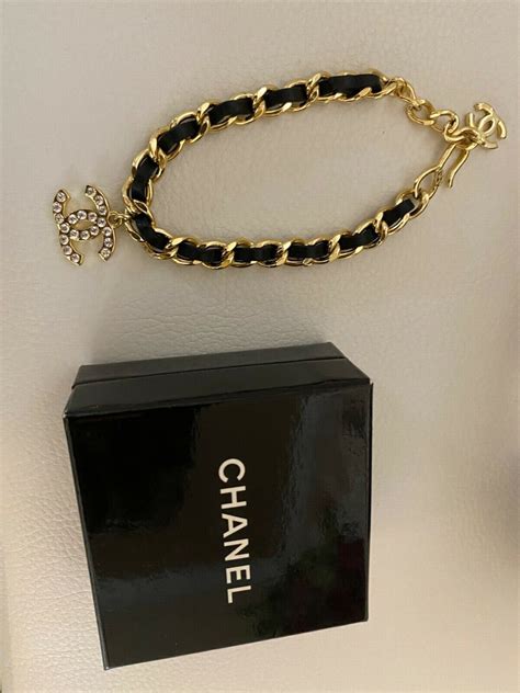 chanel black and gold bracelet|chanel gold bracelet price.